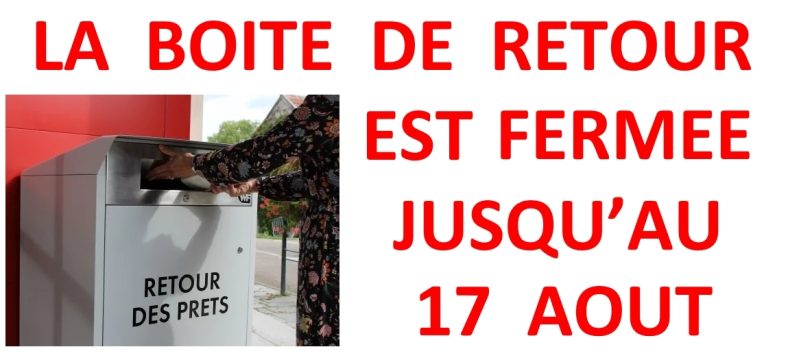 Boite a livres aout 2026